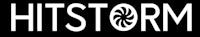 the logo for hitstorm on a black background